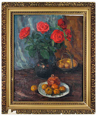 Хуторской Семён Абрамович. Натюрморт. Розы